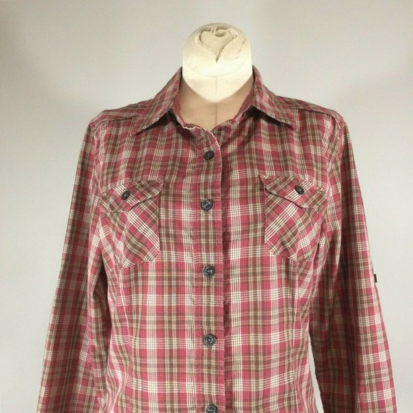 North Face Button Down Shirt XS Embroidered Top - Picture 1 of 8